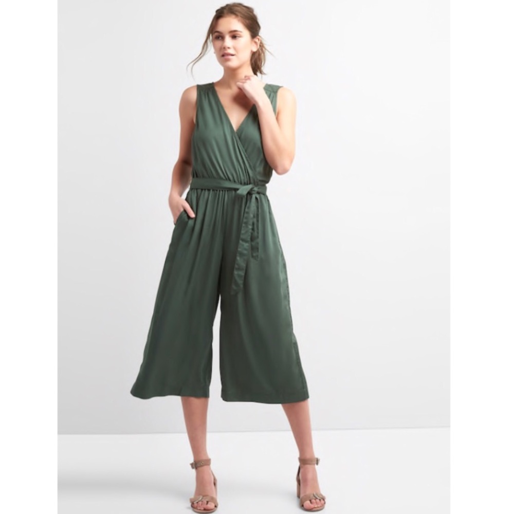 Gap Sleeveless Wrap Jumpsuit in Modal